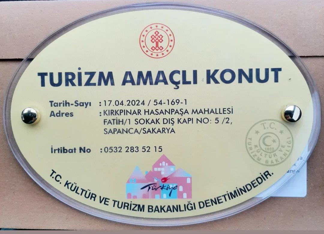 T.C. Kültür ve Turizm Bakanlığı Turizm Amaçlı Konut Belgesi